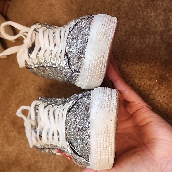 Golden Goose MAY Glitter Sylver Sneakers - Picture 9 of 16